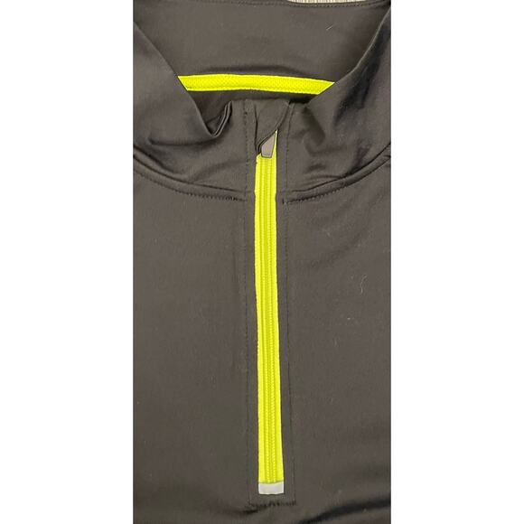 Fila Mens Fitted Performance Sport Long Sleeve Running 1/4 Zip Black XXL NWT - Picture 3 of 9